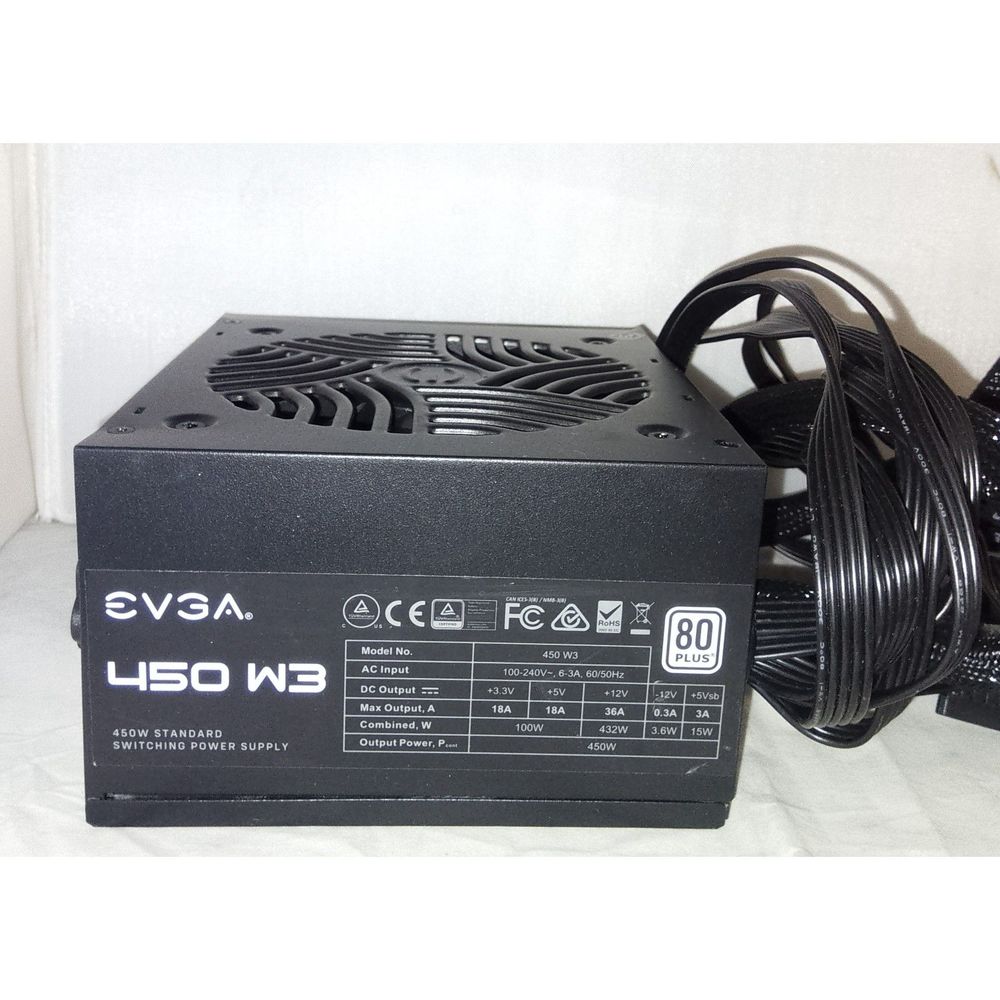 EVGA 450 W3 power supply unit (PSU) 450-watt ATX